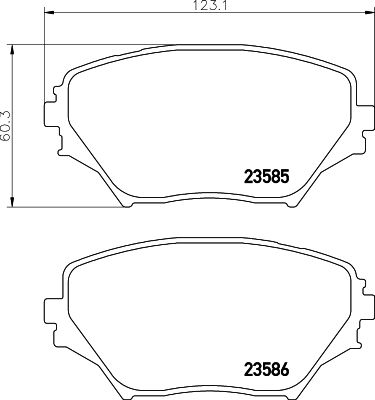 Колодки тормозные HELLA 8DB355027721
