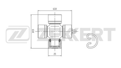 Крестовина передняя B-RING BUJ4902