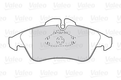 Колодки тормозные передние VALEO 301044