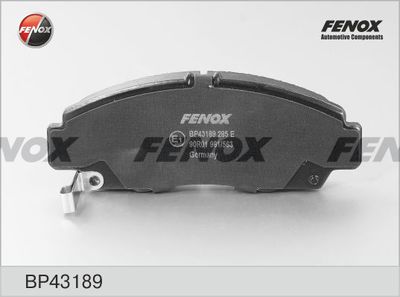 Колодки тормозные передние FENOX BP43189