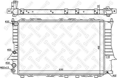 Радиатор STELLOX 1025018SX