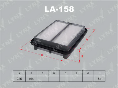 Фильтр воздушный LYNXauto LA158