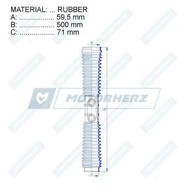 Пыльник рулевой рейки MotorHerz RDZ0582MG