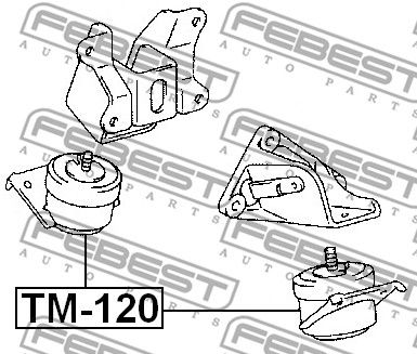 Опора двигателя FEBEST TM120