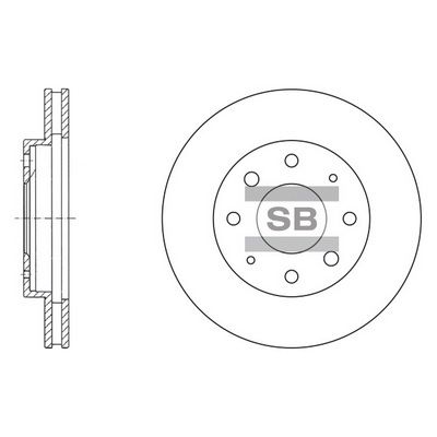 Диск тормозной SANGSIN SD1041