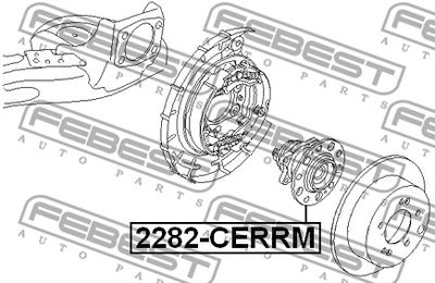 Ступица задняя FEBEST 2282CERRM