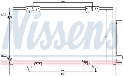 Радиатор кондиционера NISSENS 94833