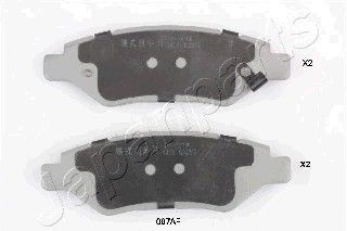 Колодки тормозные дисковые JAPANPARTS PP007AF