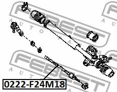 Тяга рулевая FEBEST 0222F24M18