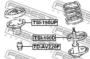 Отбойник амортизатора FEBEST TDAV220F