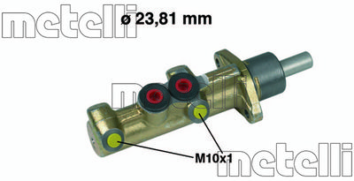 Цилиндр тормозной главный METELLI 050298