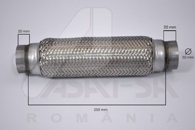 Гофра глушителя ASAM 67917