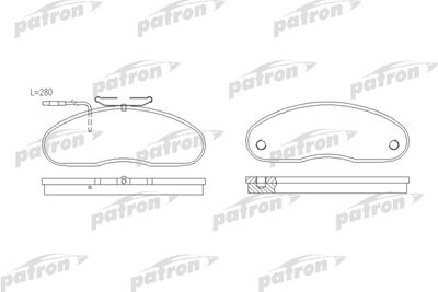 Колодки тормозные дисковые передние PATRON PBP791