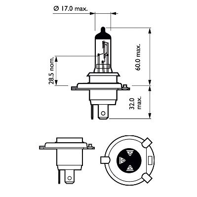 Лампа PHILIPS 12342LLECOC1