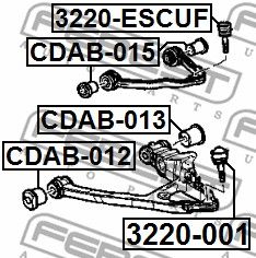 Опора шаровая FEBEST 3220001