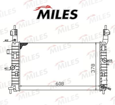 Радиатор Miles ACRM123