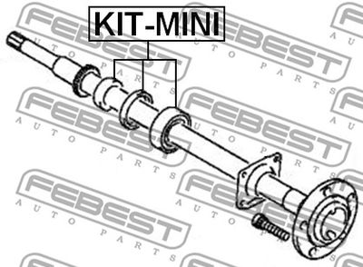 Подшипник шариковый задней полуоси ремкомплект FEBEST KITMINI