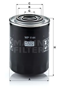 Фильтр масляный MANN-FILTER WP1144