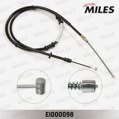 Трос стояночного тормоза левый Miles EI000098