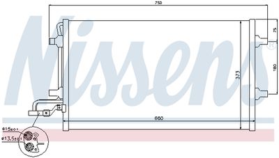 Радиатор кондиционера NISSENS 940154