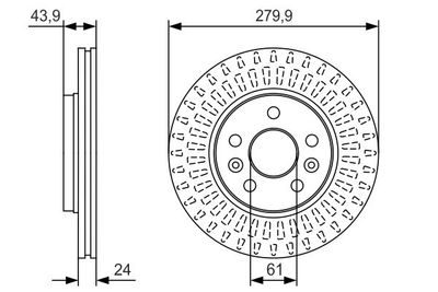 Диск тормозной BOSCH 0986479S66
