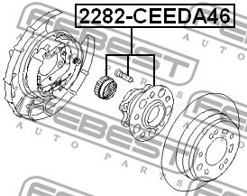 Ступица задняя FEBEST 2282CEEDA46