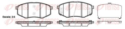 Колодки тормозные передние REMSA 142602