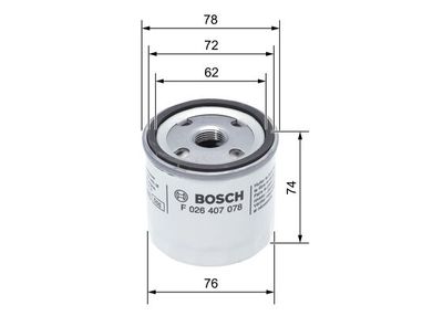 Фильтр масляный BOSCH F026407078
