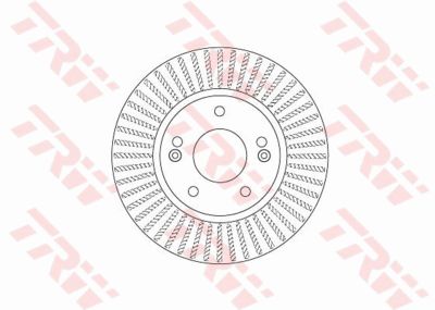 Диск тормозной передний TRW DF8056