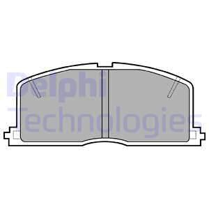 Колодки тормозные дисковые комплект DELPHI LP460