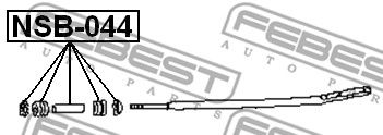 Сайлентблок FEBEST NSB044