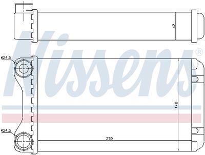 Радиатор отопителя NISSENS 70226