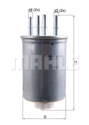 Фильтр топливный MAHLE KL1026