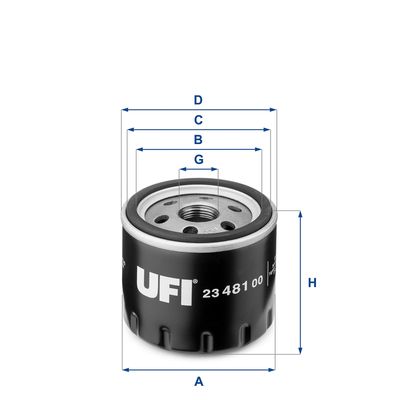 Фильтр масляный UFI 2348100