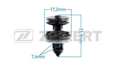 Клипса крепежная Zekkert BE2684