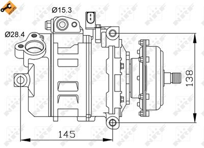 Компрессор кондиционера NRF 32148