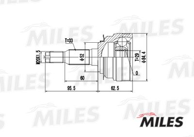 ШРУС наружный Miles GA20077
