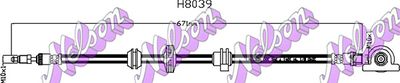 Шланг тормозной задний MALO H8039
