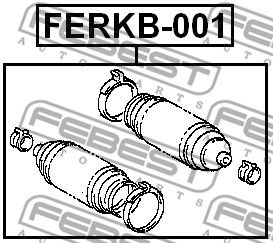 Пыльник рулевой рейки универсальный FEBEST FERKB001