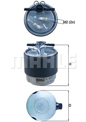 Фильтр топливный MAHLE KL44041