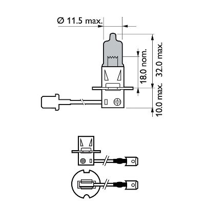Лампа PHILIPS 12336WVUB1