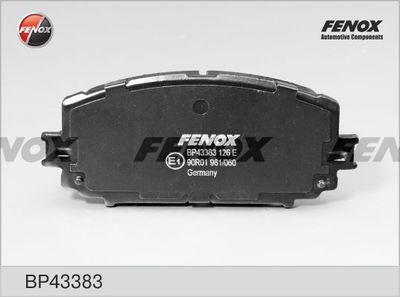 Колодки тормозные дисковые передние FENOX BP43383