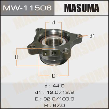 Ступица колеса с интегрированным подшипником Masuma MW11506