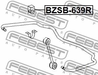 Втулка стабилизатора заднего FEBEST BZSB639R