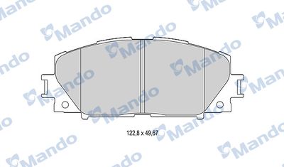Колодки тормозные дисковые передние Mando MBF015881