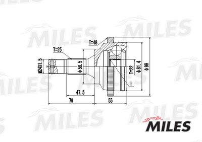 ШРУС наружный Miles GA20374