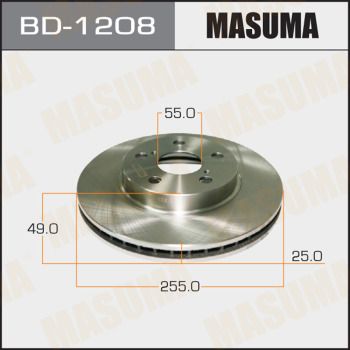 Диск тормозной передний Masuma BD1208