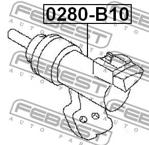 Цилиндр сцепления рабочий FEBEST 0280B10