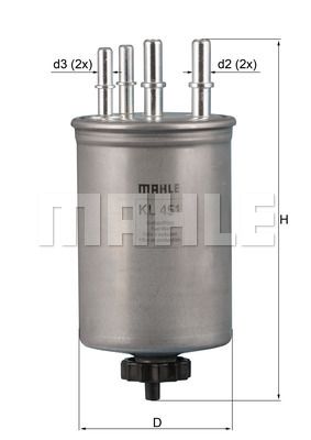 Фильтр топливный MAHLE KL451