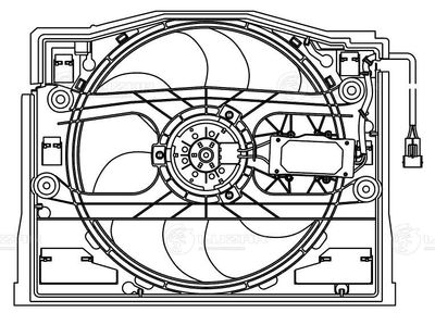 Вентилятор радиатора кондиционера LUZAR LFAC2618